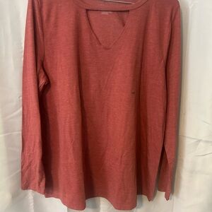Lane Bryant rosy colored Long Sleeve Blouse